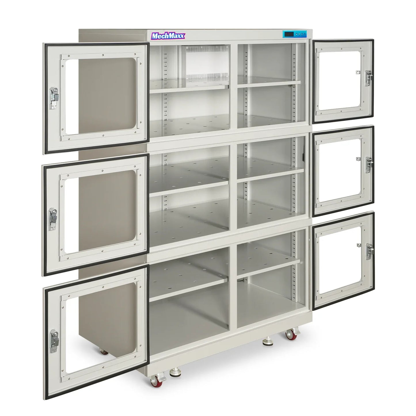 MechMaxx EDC1430AW-6 Desiccator Cabinet 1430L ESD Electronic Dry Cabinet 20-60% RH Low Humidity Storage White New
