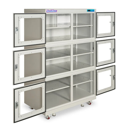 MechMaxx EDC1430AW-6 Desiccator Cabinet 1430L ESD Electronic Dry Cabinet 20-60% RH Low Humidity Storage White New