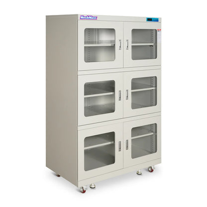 MechMaxx EDC1430AW-6 Desiccator Cabinet 1430L ESD Electronic Dry Cabinet 20-60% RH Low Humidity Storage White New