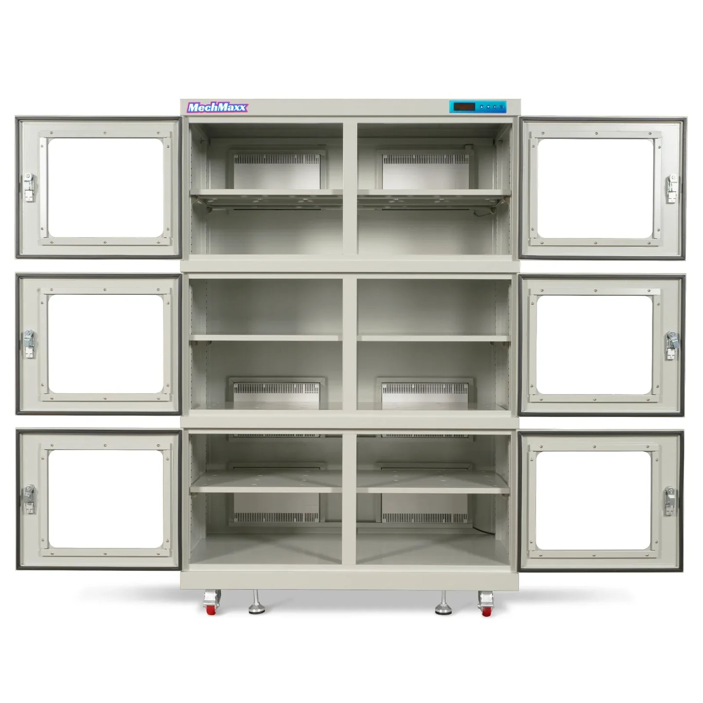 MechMaxx EDC1430CW-6 Desiccator Cabinet 1430L ESD Electronic Dry Cabinet 1-10% RH Ultra-Low Humidity Storage White New