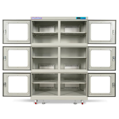 MechMaxx EDC1430CW-6 Desiccator Cabinet 1430L ESD Electronic Dry Cabinet 1-10% RH Ultra-Low Humidity Storage White New