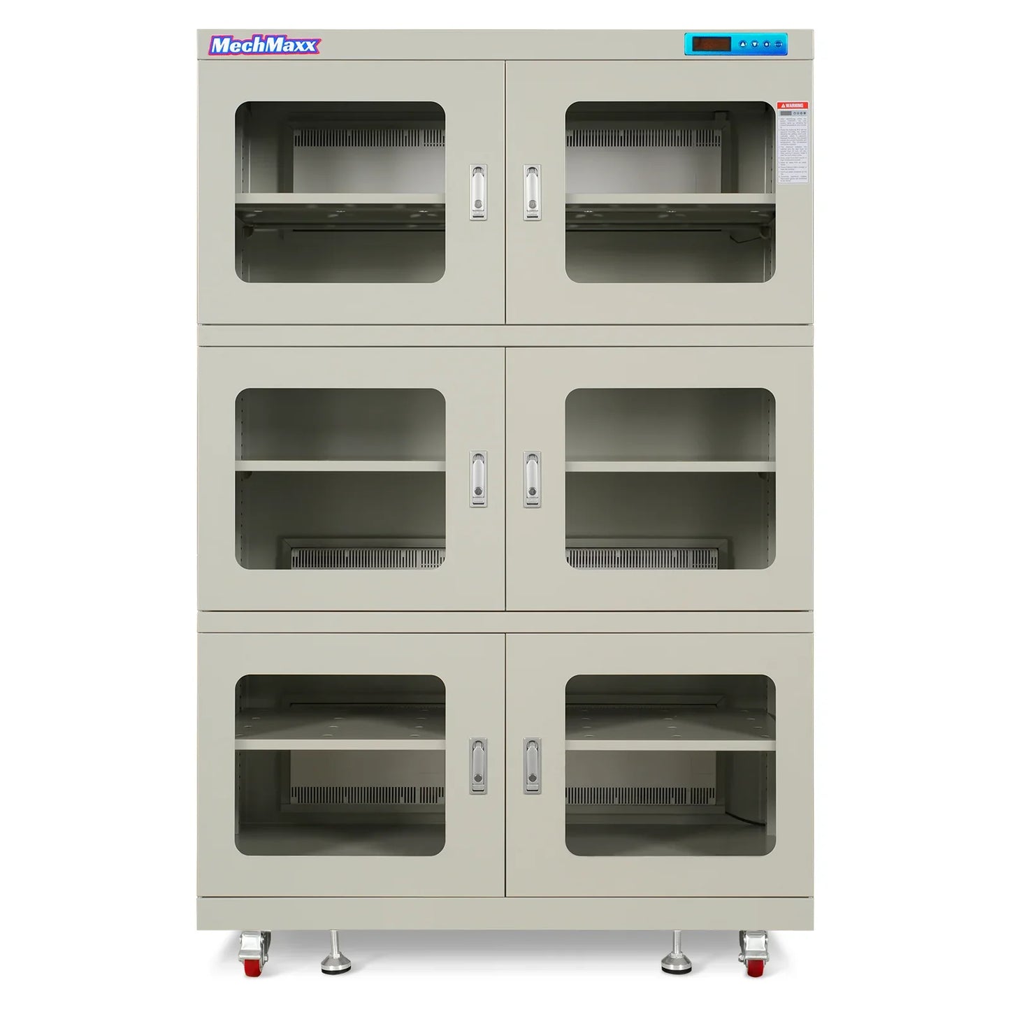 MechMaxx EDC1430CW-6 Desiccator Cabinet 1430L ESD Electronic Dry Cabinet 1-10% RH Ultra-Low Humidity Storage White New