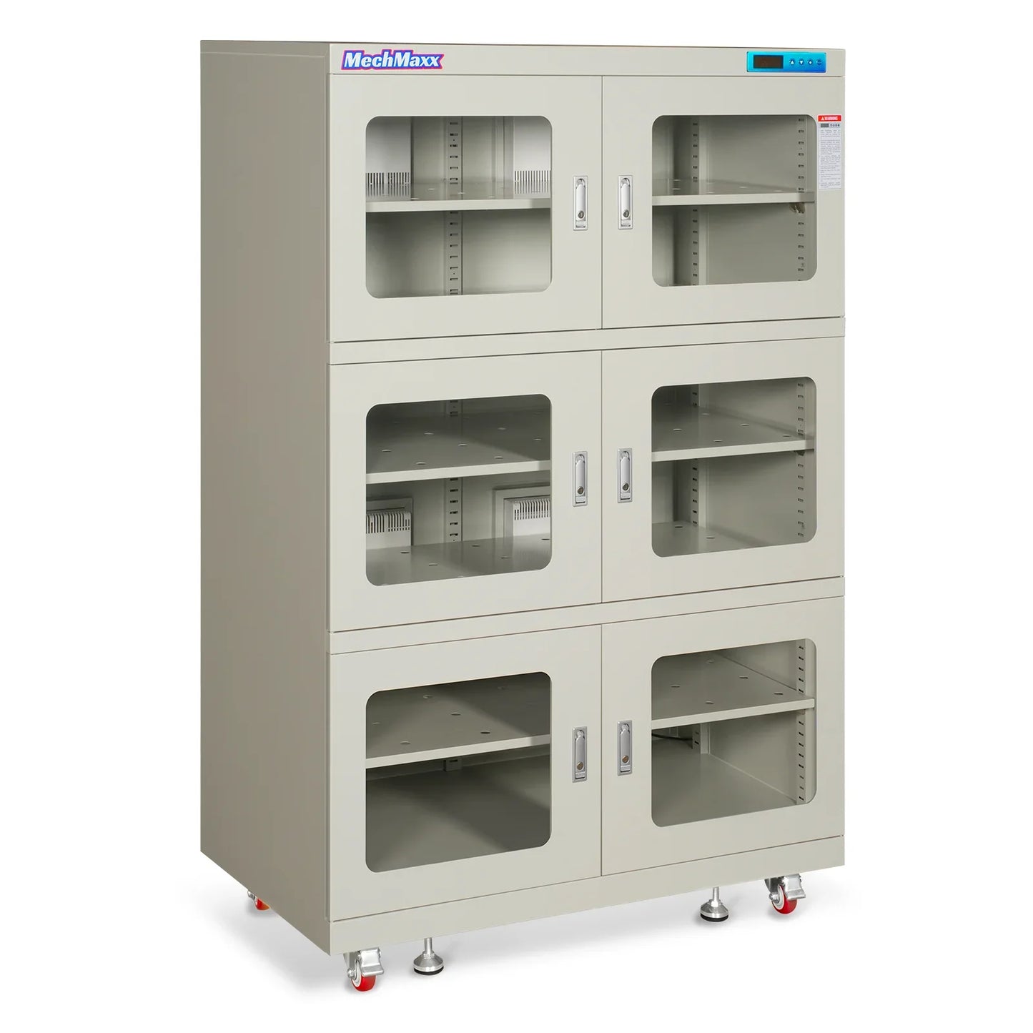 MechMaxx EDC1430CW-6 Desiccator Cabinet 1430L ESD Electronic Dry Cabinet 1-10% RH Ultra-Low Humidity Storage White New