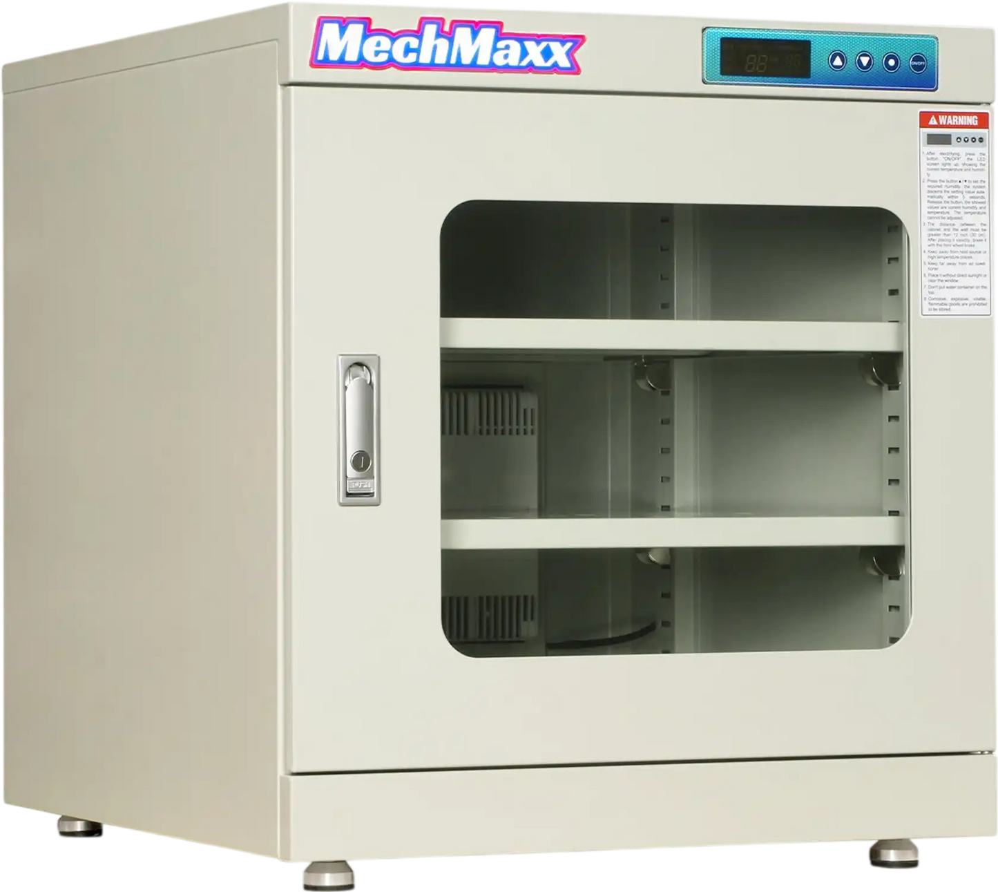 MechMaxx EDC210AW Desiccator Cabinet 210L ESD Electronic Dry Cabinet 20-60% RH Low Humidity Storage White New