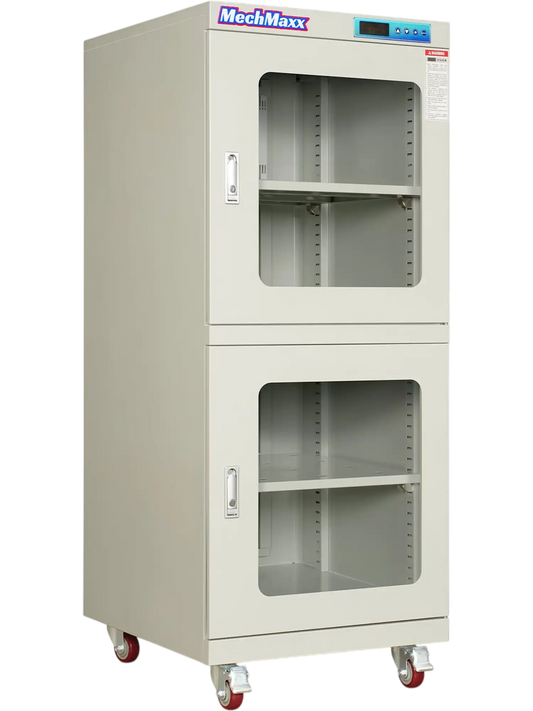 MechMaxx EDC540CW Desiccator Cabinet 540L ESD Electronic Dry Cabinet 1-10% RH Ultra-Low Humidity Storage White New