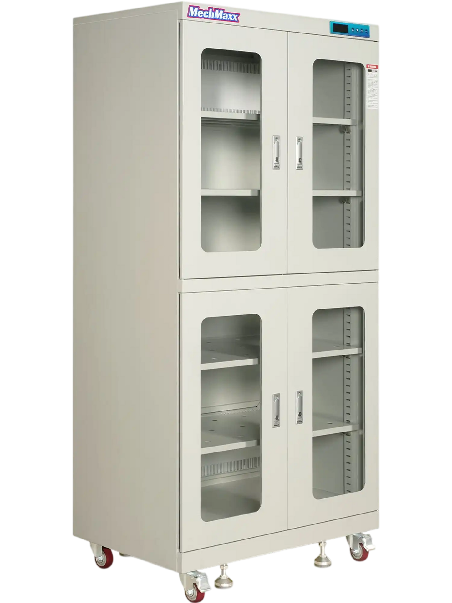 MechMaxx EDC880AW Desiccator Cabinet 880L ESD Electronic Dry Cabinet 20-60% RH Low Humidity Storage White New