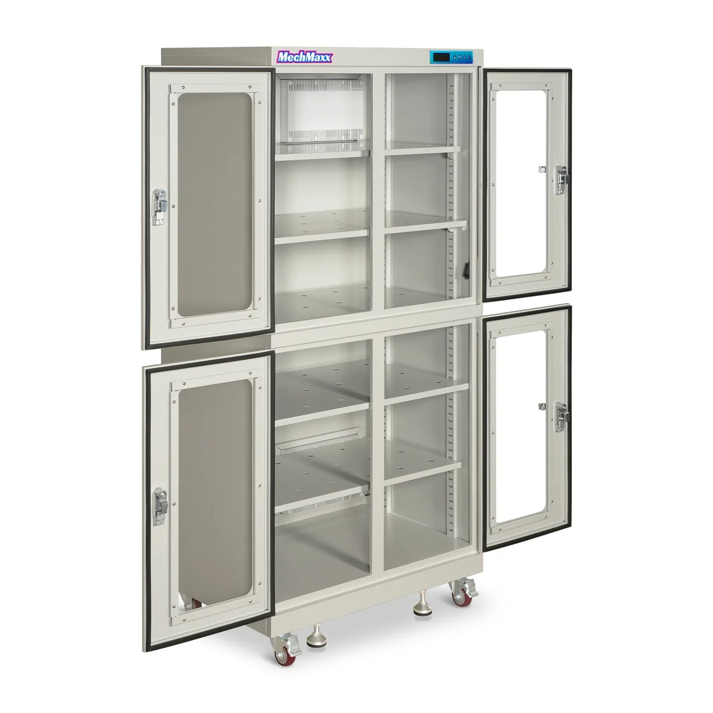 MechMaxx EDC880AW Desiccator Cabinet 880L ESD Electronic Dry Cabinet 20-60% RH Low Humidity Storage White New