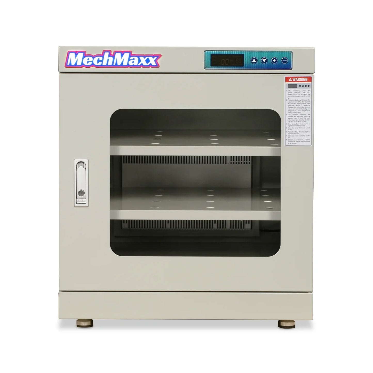 MechMaxx EDC210CW Desiccator Cabinet 210L ESD Electronic Dry Cabinet 1-10% RH Ultra-Low Humidity Storage White New