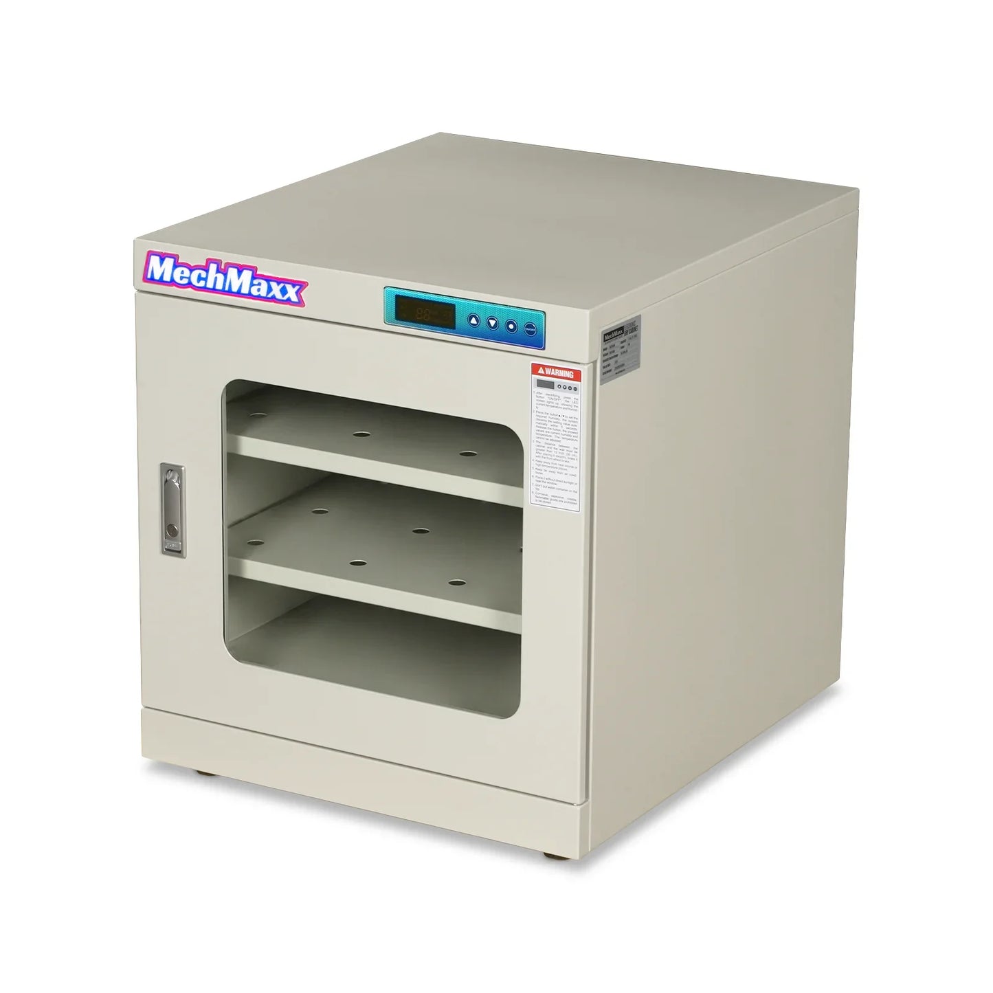 MechMaxx EDC210CW Desiccator Cabinet 210L ESD Electronic Dry Cabinet 1-10% RH Ultra-Low Humidity Storage White New