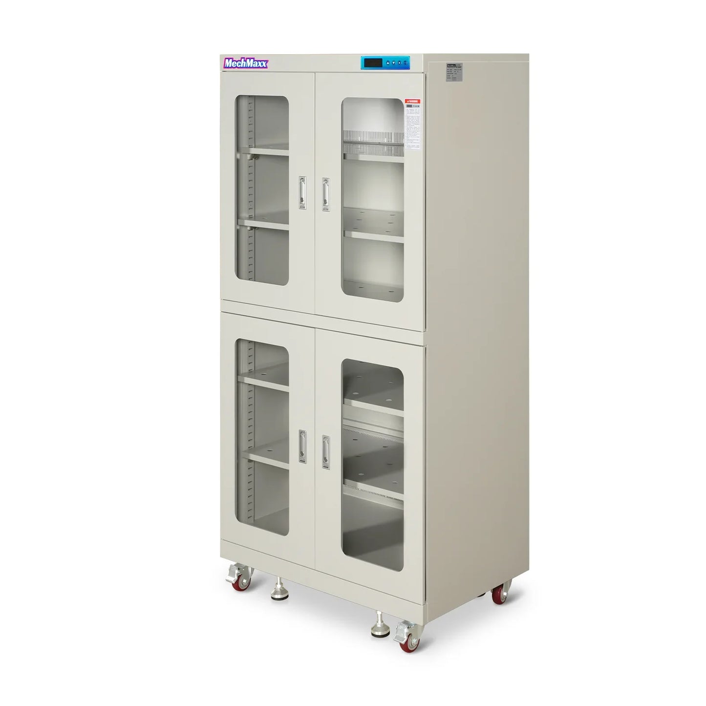 MechMaxx EDC880CW Desiccator Cabinet 1-10% RH Electronic Dry Cabinet 880L ESD Ultra-Low Humidity Storage White New