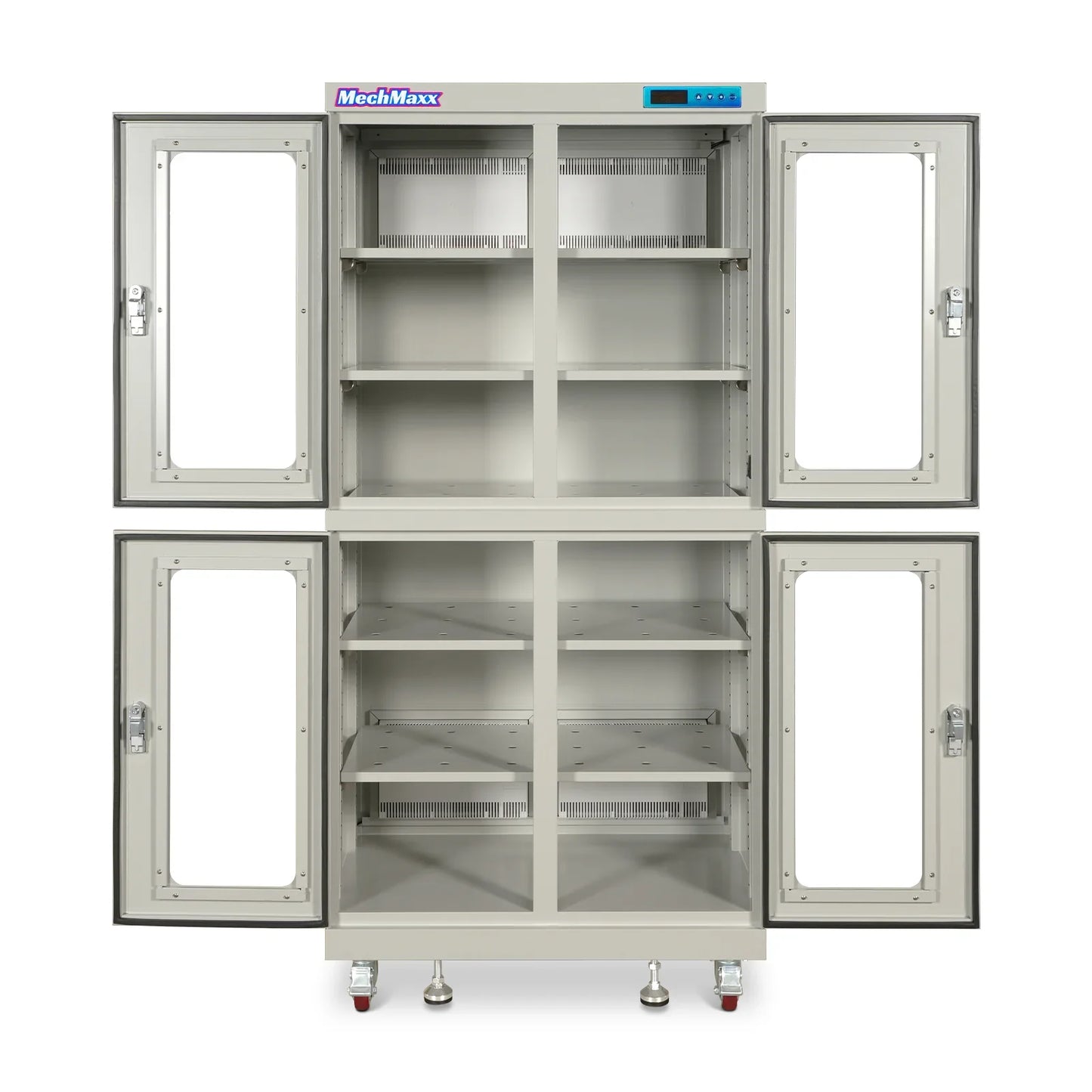 MechMaxx EDC880CW Desiccator Cabinet 1-10% RH Electronic Dry Cabinet 880L ESD Ultra-Low Humidity Storage White New