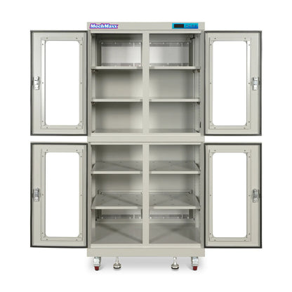 MechMaxx EDC880CW Desiccator Cabinet 1-10% RH Electronic Dry Cabinet 880L ESD Ultra-Low Humidity Storage White New