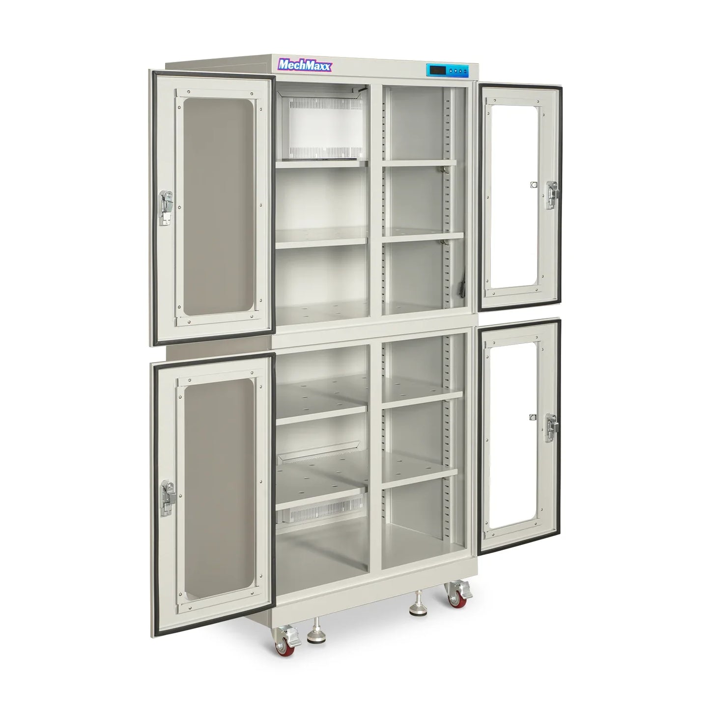 MechMaxx EDC880CW Desiccator Cabinet 1-10% RH Electronic Dry Cabinet 880L ESD Ultra-Low Humidity Storage White New