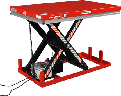 MechMaxx ELT22 Lift Table 2200 lbs Capacity Electric Hydraulic 51.2" x 32.3" Platform 39.4" Lift Height UL Certified Motor New