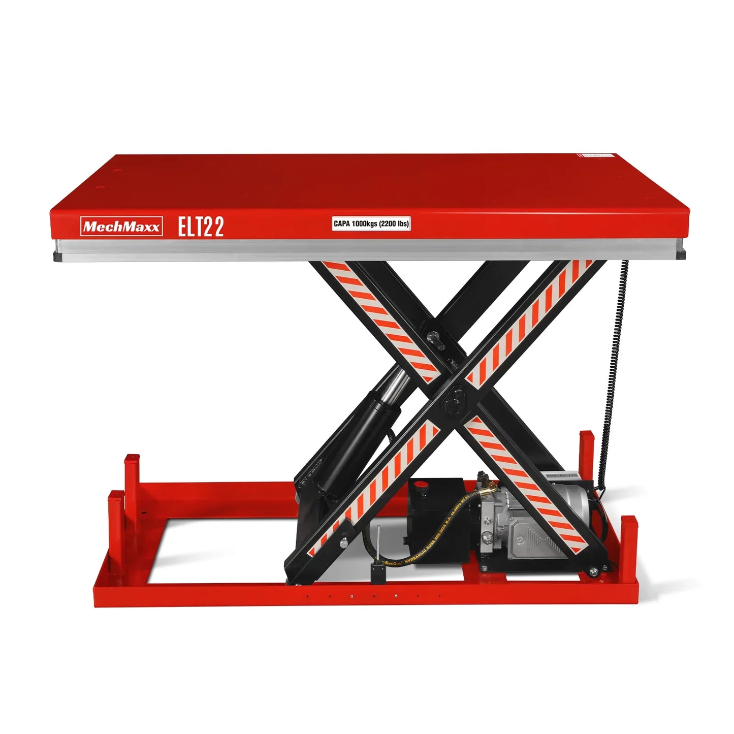MechMaxx ELT22 Lift Table 2200 lbs Capacity Electric Hydraulic 51.2" x 32.3" Platform 39.4" Lift Height UL Certified Motor New