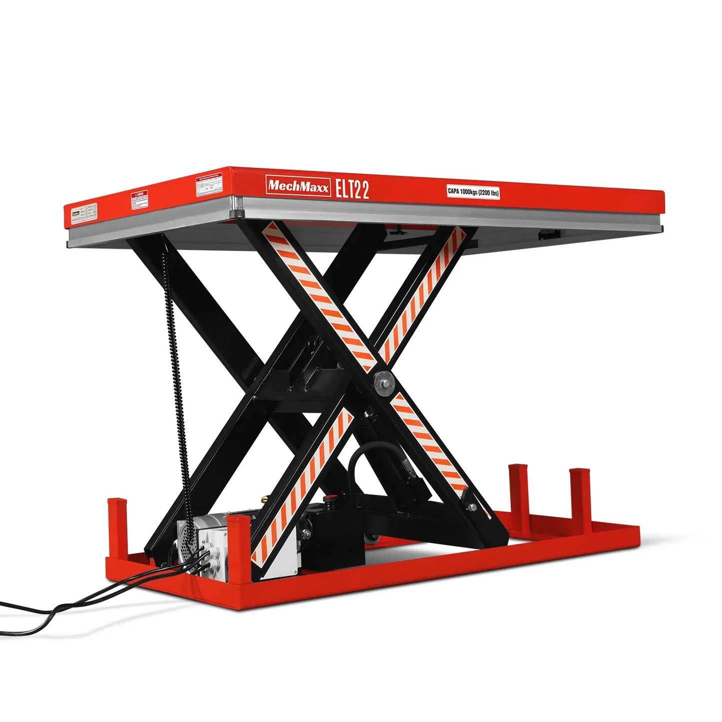 MechMaxx ELT22 Lift Table 2200 lbs Capacity Electric Hydraulic 51.2" x 32.3" Platform 39.4" Lift Height UL Certified Motor New