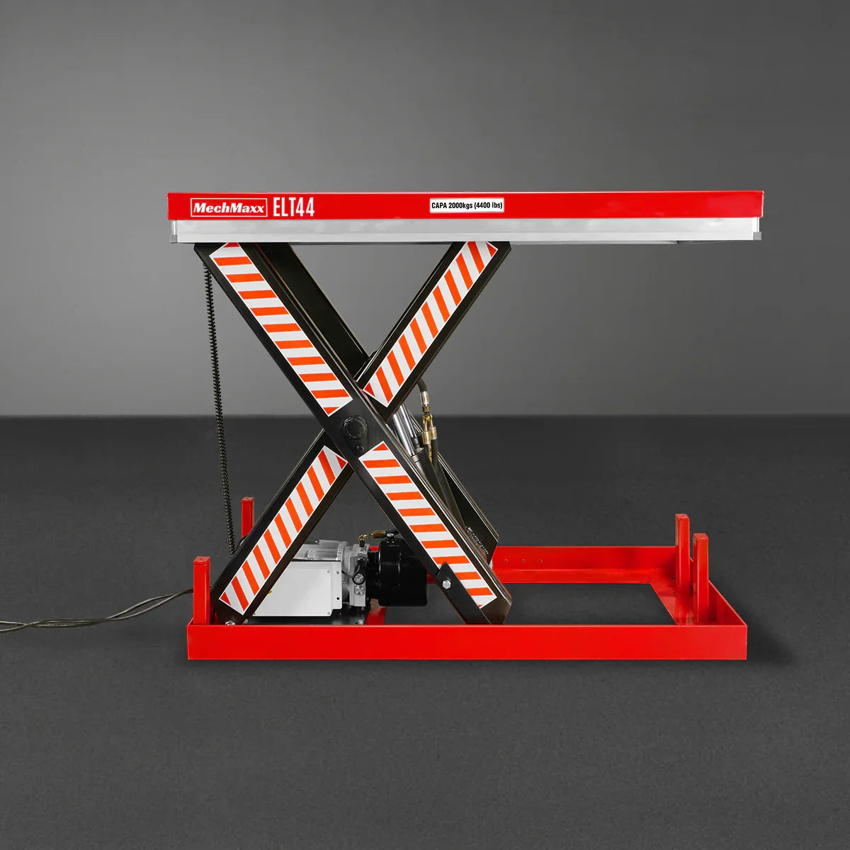 MechMaxx ELT44 Lift Table 4400 lbs Capacity Stationary Powered Hydraulic 51.2" x 33.5" Platform 41.3" Lift Height UL Certified Motor New