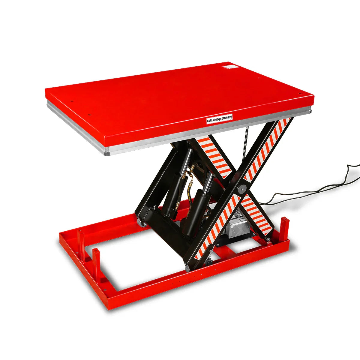 MechMaxx ELT44 Lift Table 4400 lbs Capacity Stationary Powered Hydraulic 51.2" x 33.5" Platform 41.3" Lift Height UL Certified Motor New
