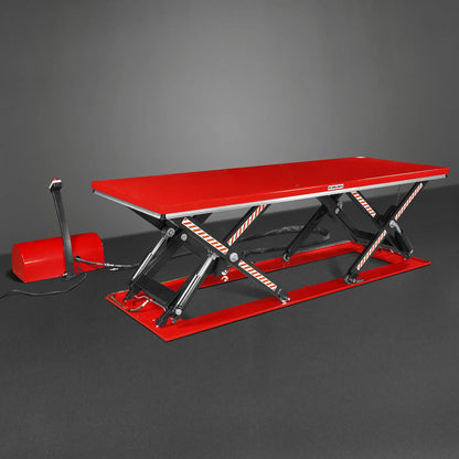 MechMaxx ELT66P Lift Table Stationary Electric Hydraulic Parallel Double Scissor 6600 lbs Capacity 112.9 x 39.4" Platform 34.3" Lift Height UL Certified Motor New