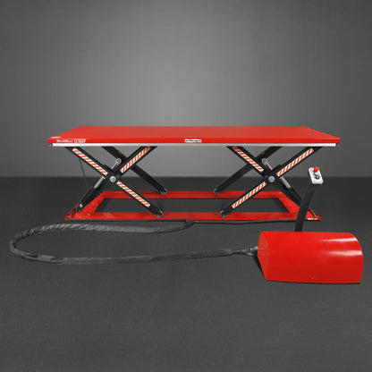 MechMaxx ELT66P Lift Table Stationary Electric Hydraulic Parallel Double Scissor 6600 lbs Capacity 112.9 x 39.4" Platform 34.3" Lift Height UL Certified Motor New