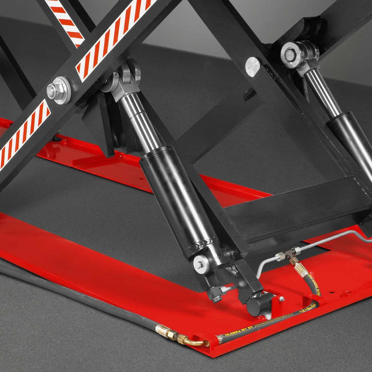 MechMaxx ELT66P Lift Table Stationary Electric Hydraulic Parallel Double Scissor 6600 lbs Capacity 112.9 x 39.4" Platform 34.3" Lift Height UL Certified Motor New