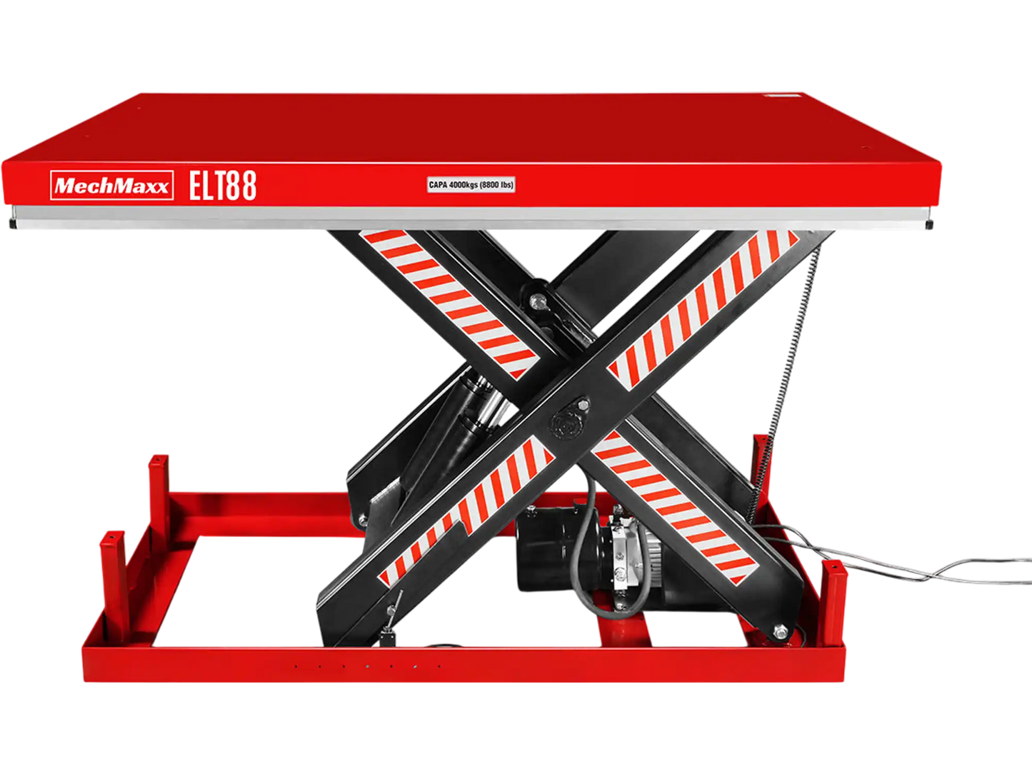 MechMaxx ELT88 Lift Table 8800 lbs Capacity Stationary Hydraulic 66.9" x 47.2" Platform 43.3" Height UL Certified Motor New