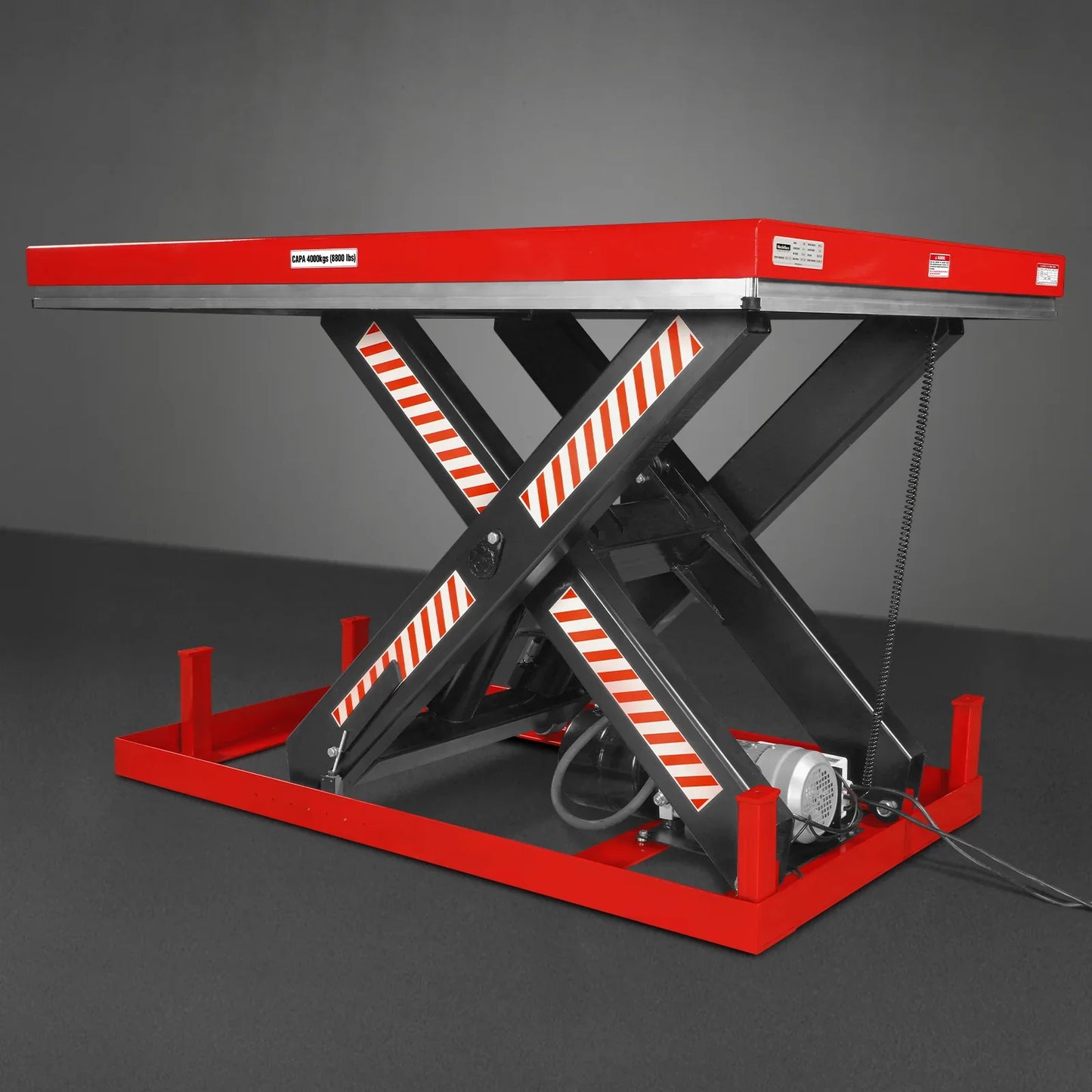 MechMaxx ELT88 Lift Table 8800 lbs Capacity Stationary Hydraulic 66.9" x 47.2" Platform 43.3" Height UL Certified Motor New