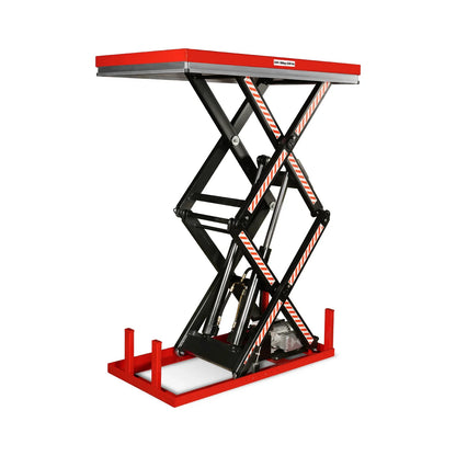 MechMaxx ELTD22 Lift Table 2200 lbs Capacity Stationary Electric Hydraulic Double Scissor 51.2" x 32.3" Platform 70.1" Lift Height UL Certified Motor New