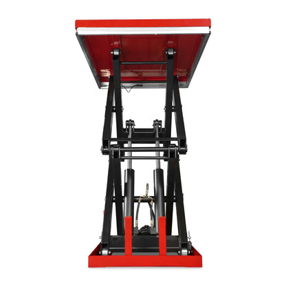 MechMaxx ELTD44L Lift Table 4400 lbs Capacity Stationary Electric Hydraulic Double Scissor 63" x 39.4" Platform 70.1" Lift Height UL Certified Motor New
