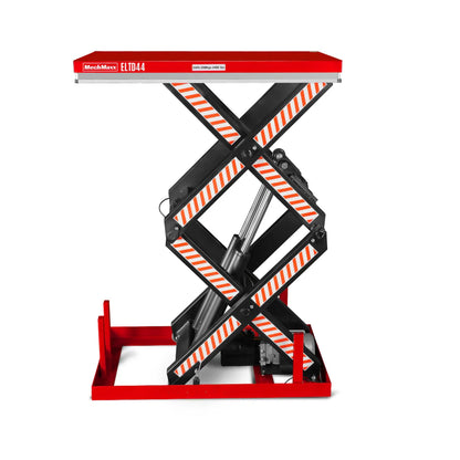 MechMaxx ELTD44 Lift Table 4400 lbs Capacity Stationary Electric Hydraulic Double Scissor 51.2" x 33.5" Platform 70.1" Lift Height UL Certified Motor New