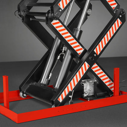 MechMaxx ELTD44 Lift Table 4400 lbs Capacity Stationary Electric Hydraulic Double Scissor 51.2" x 33.5" Platform 70.1" Lift Height UL Certified Motor New