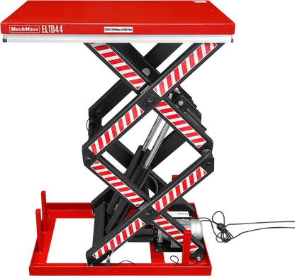 MechMaxx ELTD44 Lift Table 4400 lbs Capacity Stationary Electric Hydraulic Double Scissor 51.2" x 33.5" Platform 70.1" Lift Height UL Certified Motor New