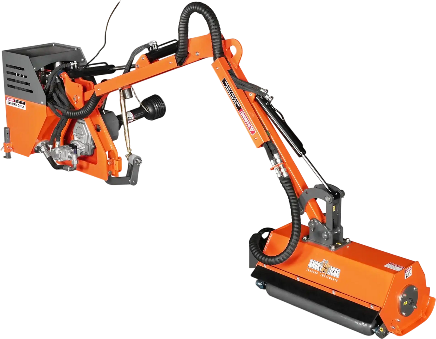MechMaxx ERM80 Flail Mower 31.5" Remote Control 3-Point Boom Maximum Reach 11' 2" 20-55 HP New