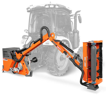 MechMaxx ERM80 Flail Mower 31.5" Remote Control 3-Point Boom Maximum Reach 11' 2" 20-55 HP New
