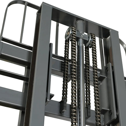 MechMaxx F26-138S Stacker 2640 lbs Lithium-ion Electric Straddle 138" Lift Adjustable Legs & Forks New