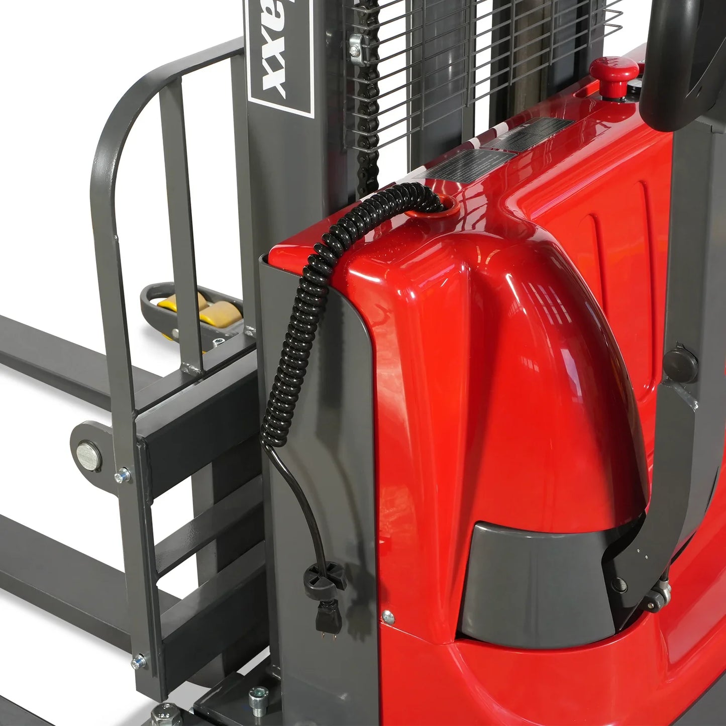 MechMaxx F26-98S Stacker 2640 lbs Lithium-ion Electric Straddle 98" Lift Adjustable Legs & Forks New