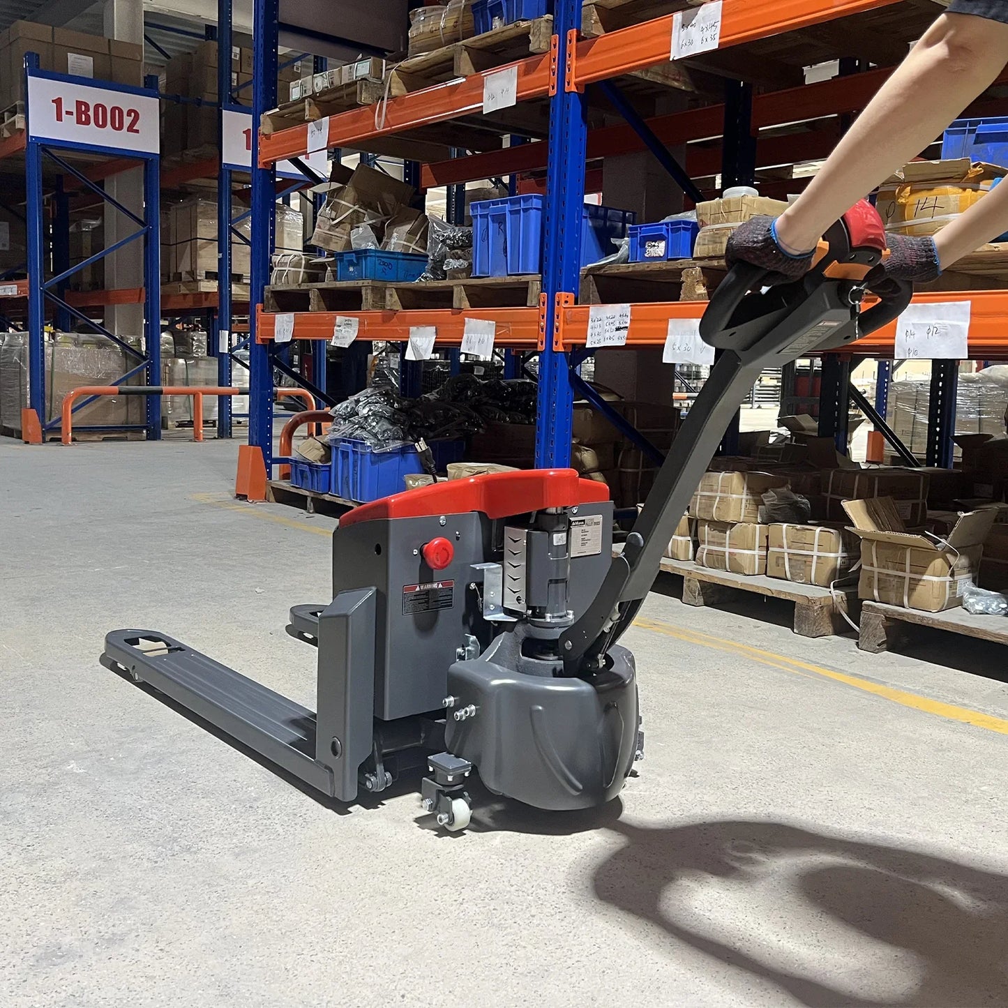 MechMaxx EPT33 Pallet Jack 3300 lbs Lithium-ion Electric 45" x 27" Fork 24V 40Ah Walkie Type Truck New