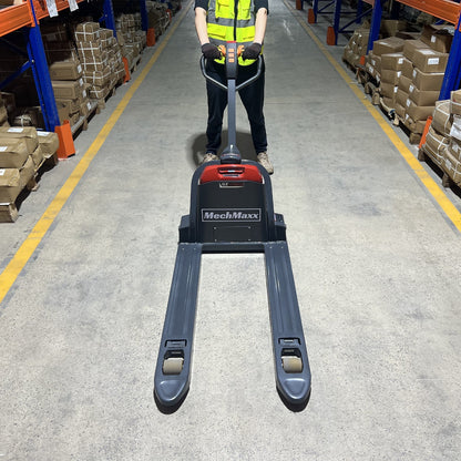 MechMaxx LPT44 Pallet Jack 4400 lbs Lithium-ion Electric 45x27" Fork 48V 30Ah Removable Battery Walkie Type New