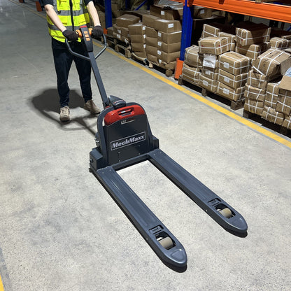 MechMaxx LPT44 Pallet Jack 4400 lbs Lithium-ion Electric 45x27" Fork 48V 30Ah Removable Battery Walkie Type New
