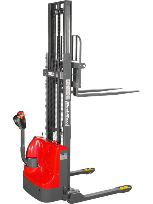 MechMaxx F26-138SLA Stacker 2640 lbs Electric Straddle 138" Lift Adjustable Legs Forks New