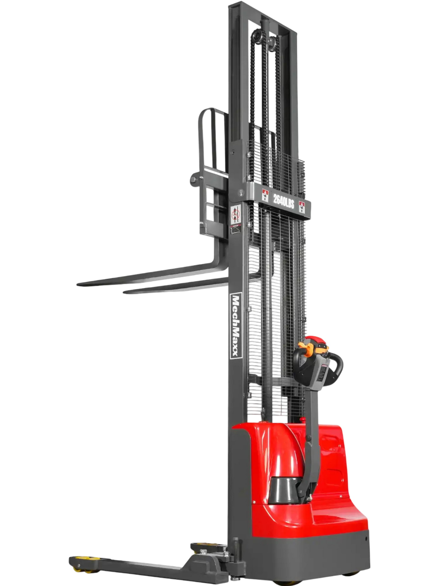 MechMaxx F26-138S Stacker 2640 lbs Lithium-ion Electric Straddle 138" Lift Adjustable Legs & Forks New