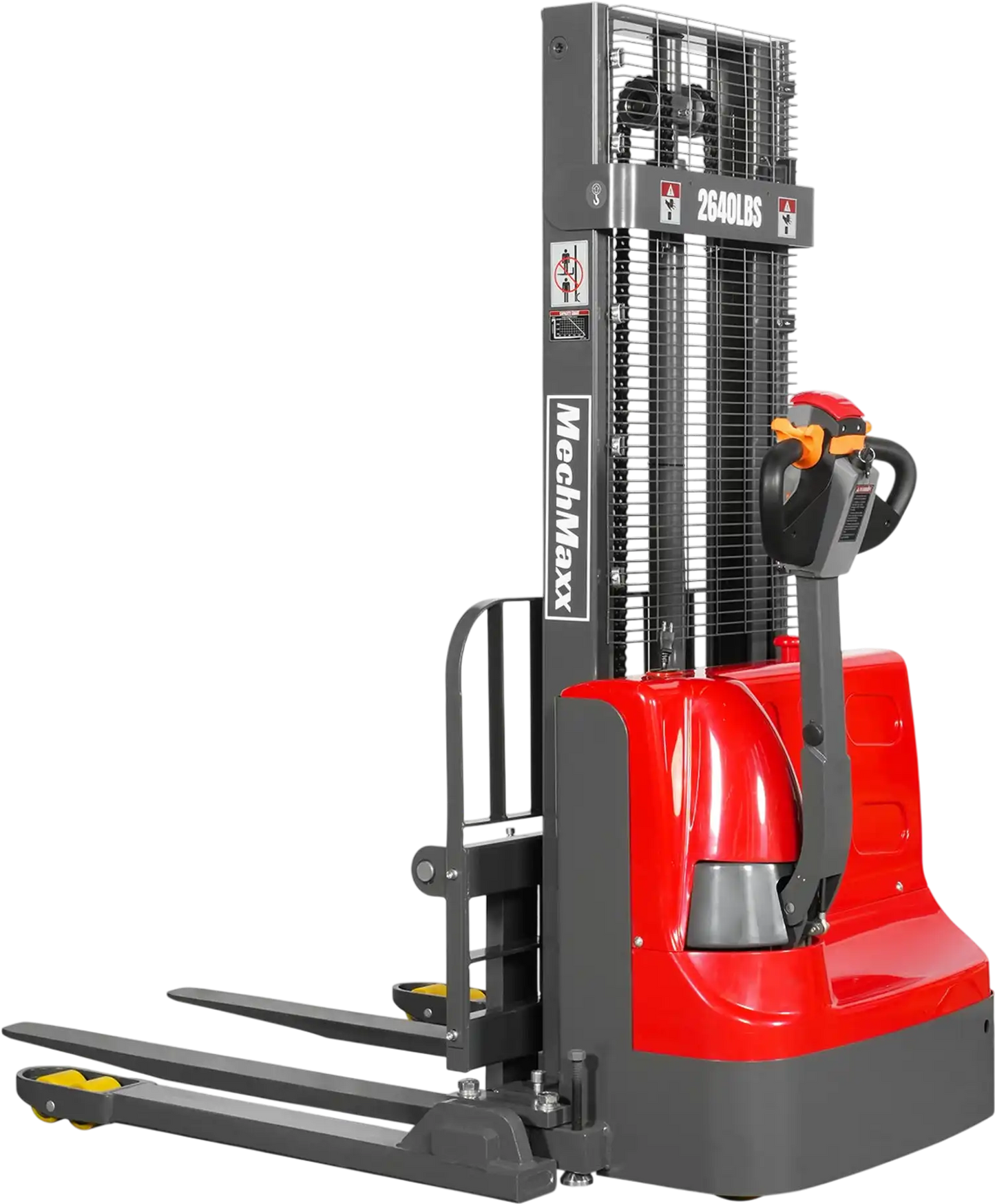 MechMaxx F26-98SLA Stacker 2640 lbs Electric Straddle 98" Lift Adjustable Legs Forks New