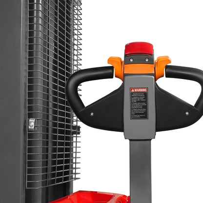 MechMaxx F33-98S Stacker 3300 lbs Lithium-ion Electric Straddle 98" Lift Adjustable Legs & Forks New
