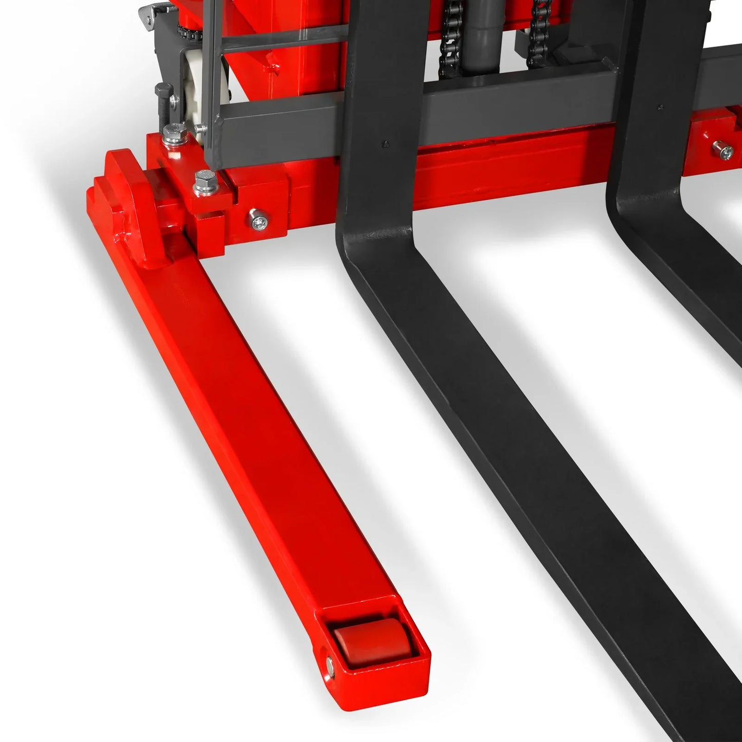 MechMaxx S33-118S Stacker 3300lbs Semi-Electric Straddle 118" Lift Adjustable Legs & Forks New