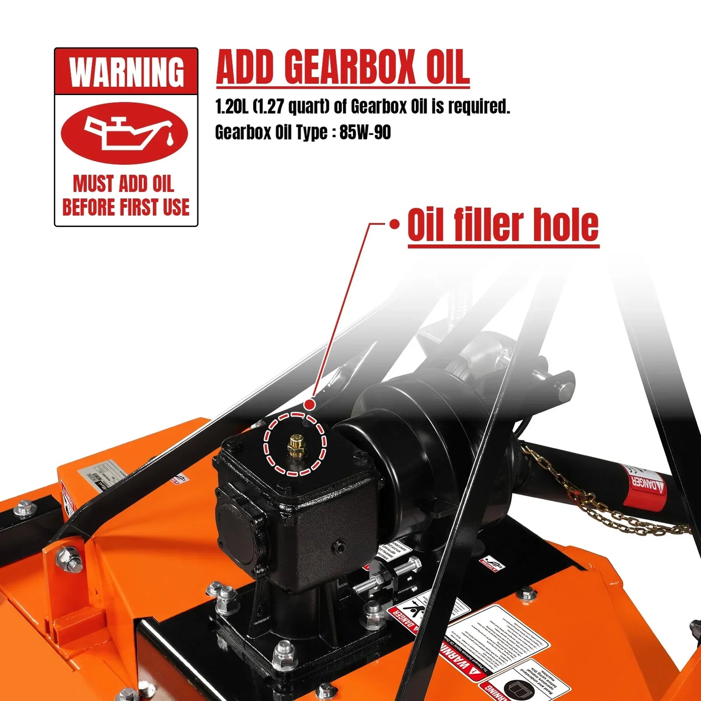 MechMaxx FM120 Flail Mower 48" Working Width Finishing Mower for Tractor 18-50HP 3 Point New