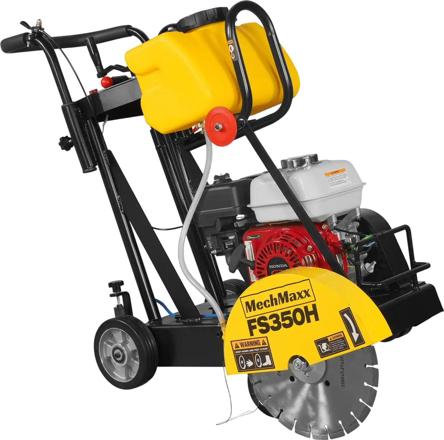MechMaxx FS350H Concrete Floor Saw Honda GX160 Walk-Behind 14" Blade 4" Cutting Depth New