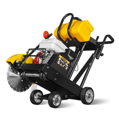 MechMaxx FS350H Concrete Floor Saw Honda GX160 Walk-Behind 14" Blade 4" Cutting Depth New