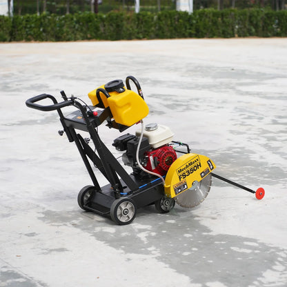 MechMaxx FS350H Concrete Floor Saw Honda GX160 Walk-Behind 14" Blade 4" Cutting Depth New