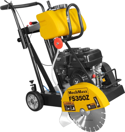 MechMaxx FS350Z Concrete Floor Saw 5.8 HP Walk-Behind 14" Blade 4" Cutting Depth New