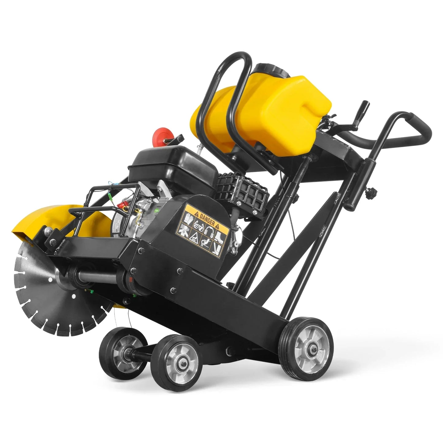 MechMaxx FS350Z Concrete Floor Saw 5.8 HP Walk-Behind 14" Blade 4" Cutting Depth New